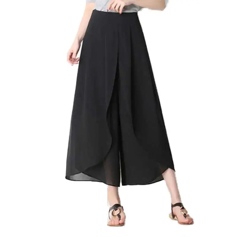 2019 New Summer Women Casual Wide Leg Trousers Female Solid Elastic Wasit Pants Ladies Plus Size 3XL Chiffon Leggings M241
2019 New Summer Women Casual Wide Leg Trousers Female Solid Elastic Wasit Pants Ladies Plus Size 3XL Chiffon Leggings M241