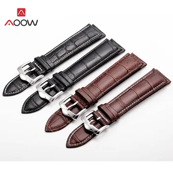 AOOW Leather Watchband 16mm 18mm 20mm 22mm 24mm Crocodile Pattern Strap Silver Metal Buckle Clasp Women Men Watch Accessories
AOOW Leather Watchband 16mm 18mm 20mm 22mm 24mm Crocodile Pattern Strap Silver Metal Buckle Clasp Women Men Watch Accessories