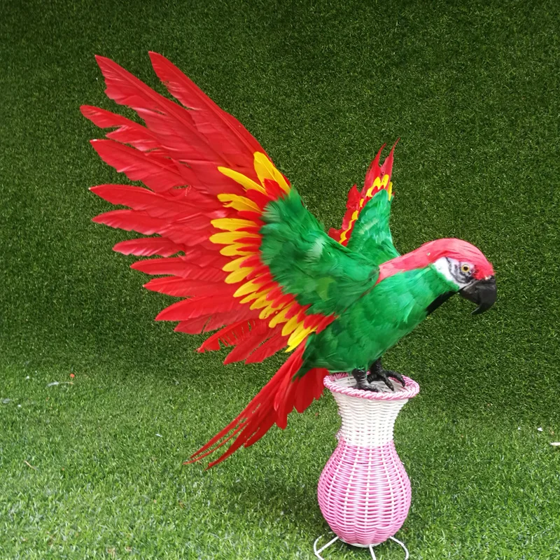 big wings parrot toy foam& feather simulation green&red bird model gift about 45x60cm
big wings parrot toy foam& feather simulation green&red bird model gift about 45x60cm