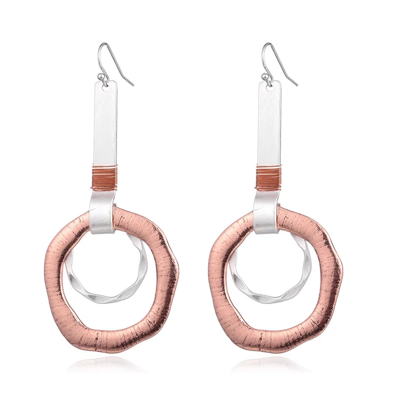 Vintage Silver Rose Gold Color Round Drop Earrings Geometric Circle Hollow Out Dangle Earrings For Women Fashion Jewelry 2019
Vintage Silver Rose Gold Color Round Drop Earrings Geometric Circle Hollow Out Dangle Earrings For Women Fashion Jewelry 2019