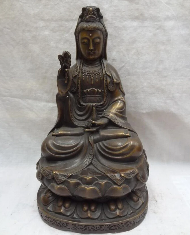 song voge gem S5311 13" Chinese Bronze Buddhist Set Lotus Kwan-Yin QuanYin Goddess Pot Buddha Statue
song voge gem S5311 13" Chinese Bronze Buddhist Set Lotus Kwan-Yin QuanYin Goddess Pot Buddha Statue
