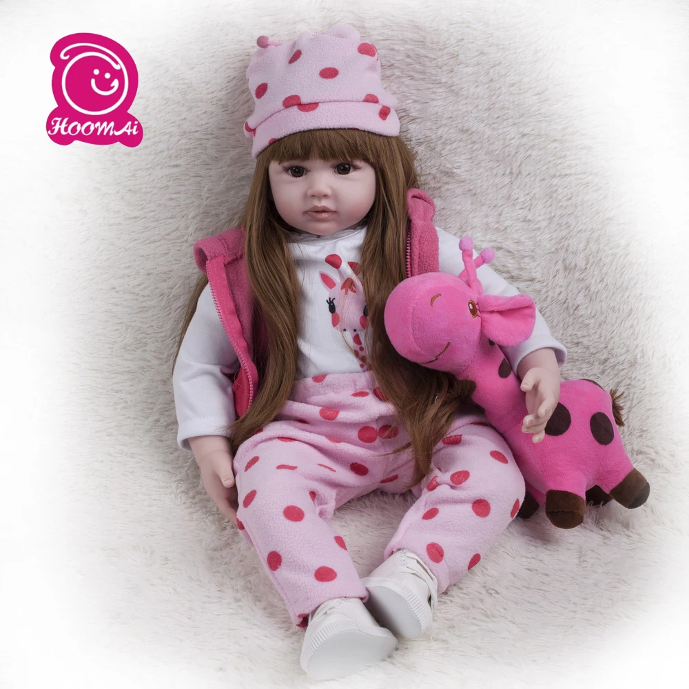 60CM/24 Inch Silicone Reborn Baby Doll kids Playmate Adorable girl alive dolls Soft Toy For Bebes Reborn dolls Birthday gift
60CM/24 Inch Silicone Reborn Baby Doll kids Playmate Adorable girl alive dolls Soft Toy For Bebes Reborn dolls Birthday gift