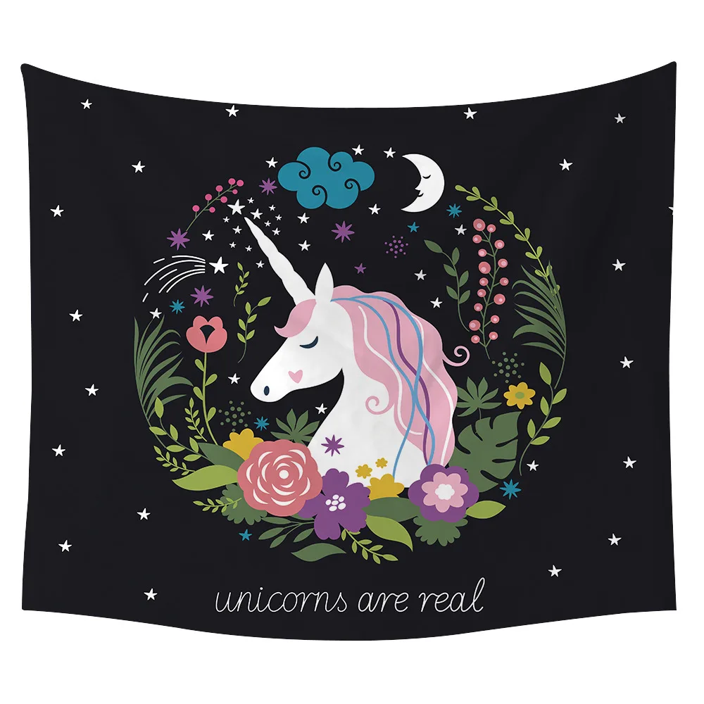Unicorn Tapestry Animal Magical Magic Alicorn Wall Hanging Black Horse Tapisserie Flowers Pink Rose Dropshipping Suppliers
Unicorn Tapestry Animal Magical Magic Alicorn Wall Hanging Black Horse Tapisserie Flowers Pink Rose Dropshipping Suppliers