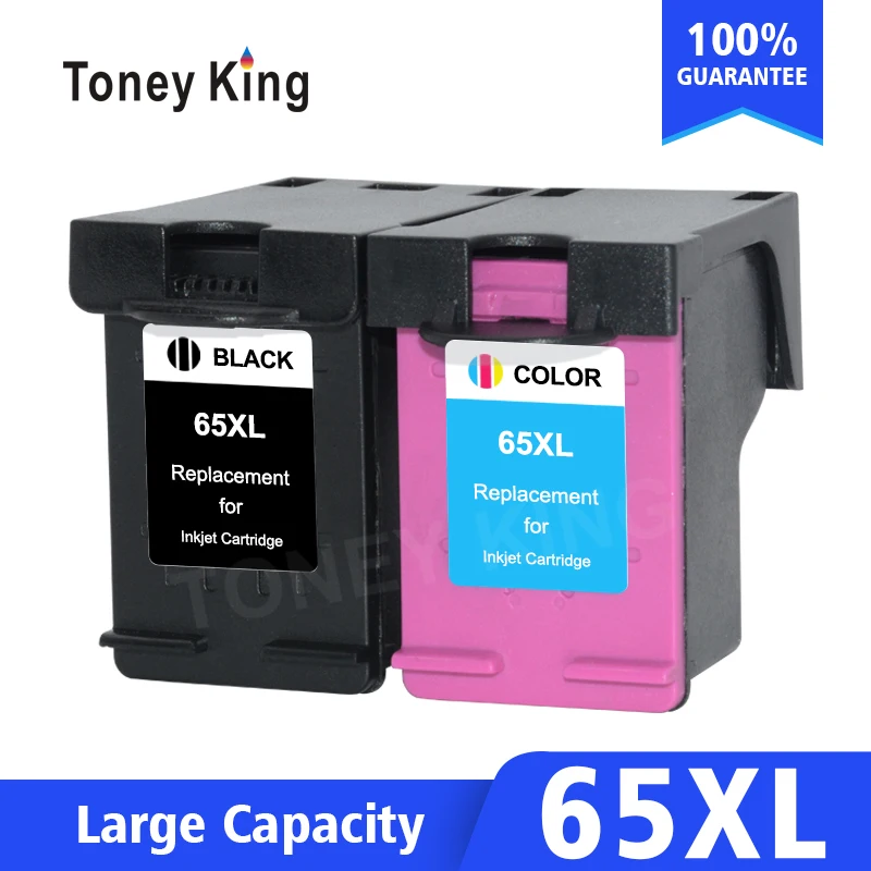 Toney King 65XL Remanufactured for HP 65 Ink Cartridge for HP65 Deskjet 3720 3721 3723 3724 3730 3732 3752 3755 3758 Printer
Toney King 65XL Remanufactured for HP 65 Ink Cartridge for HP65 Deskjet 3720 3721 3723 3724 3730 3732 3752 3755 3758 Printer