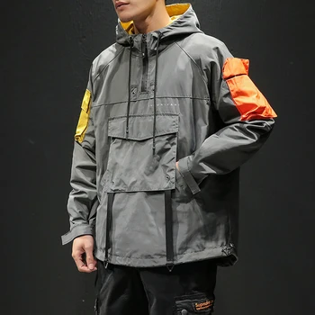 YASUGUOJI New 2019 Autumn Jacket Men Fashion Pocket Mens Cargo Jacket Men Windbreaker Hooded Hip Pop Streetwear Jacket Men
YASUGUOJI New 2019 Autumn Jacket Men Fashion Pocket Mens Cargo Jacket Men Windbreaker Hooded Hip Pop Streetwear Jacket Men