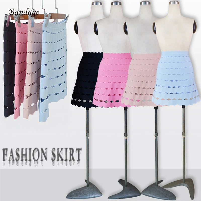2018 New Arrival 4 Colors Fashion Women Bandage Skirts A-Line Celebrity Knitted Elastic Sexy Hollow Out Summer Party Club Outfit
2018 New Arrival 4 Colors Fashion Women Bandage Skirts A-Line Celebrity Knitted Elastic Sexy Hollow Out Summer Party Club Outfit