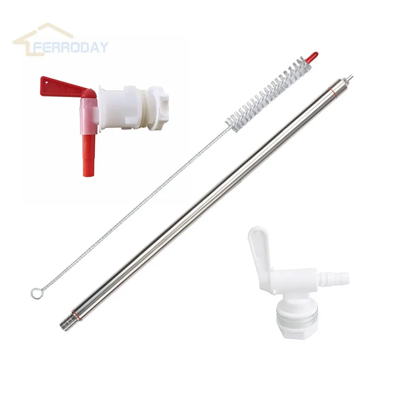 2017 Wine Beer Bottling 13.7" length Spring Loaded Beer Bottle Filler Home Brewing With 2pcs Plastic Spigot Tap + Clean Brush
2017 Wine Beer Bottling 13.7" length Spring Loaded Beer Bottle Filler Home Brewing With 2pcs Plastic Spigot Tap + Clean Brush