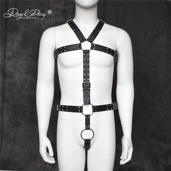 AVYDAISY Men Sexy Adjustable Bodysuits Sexy Metal Cock Ring PU Leather Bandage Lingerie Teddies Underwear Male Costumes TE533
AVYDAISY Men Sexy Adjustable Bodysuits Sexy Metal Cock Ring PU Leather Bandage Lingerie Teddies Underwear Male Costumes TE533