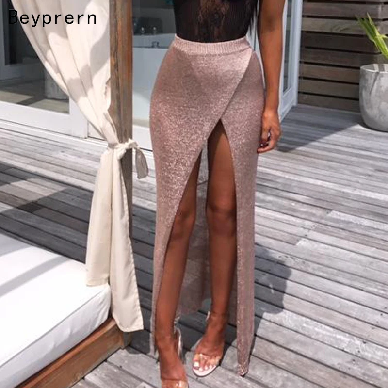 Beyprern Casual Metallic Solid Rose Gold Ankle Length Skirt New Summer Women Silver High Quality Hollow Out Skirt Beach Wear
Beyprern Casual Metallic Solid Rose Gold Ankle Length Skirt New Summer Women Silver High Quality Hollow Out Skirt Beach Wear