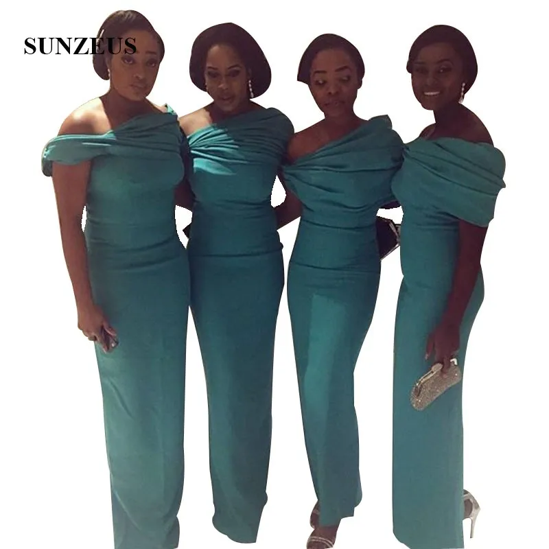 Sheath Long Bridesmaid Dress Off Shoulder Wedding Guest Gowns African Women Formal Dresses
Sheath Long Bridesmaid Dress Off Shoulder Wedding Guest Gowns African Women Formal Dresses