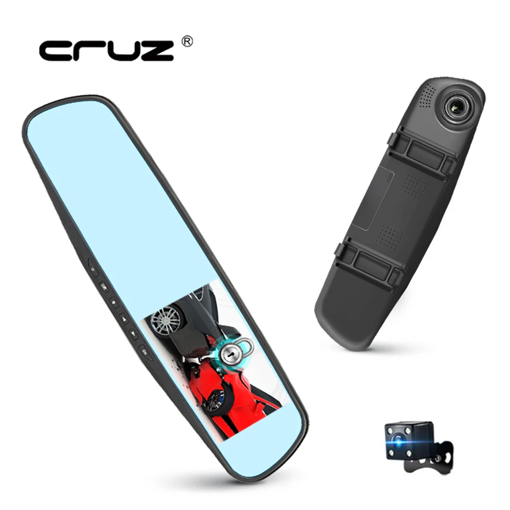 CRUZ Car Camera Rearview Mirror Car Dvr Dual Lens Dash Cam Recorder Video Registrator Camcorder FHD 1080p Night Vision DVRs
CRUZ Car Camera Rearview Mirror Car Dvr Dual Lens Dash Cam Recorder Video Registrator Camcorder FHD 1080p Night Vision DVRs