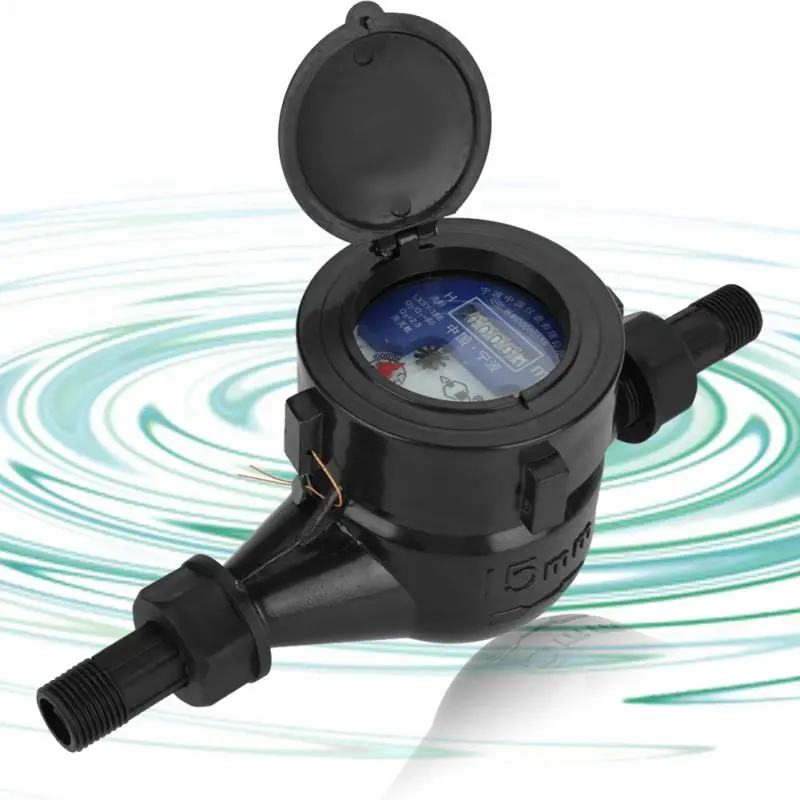 DN15 Garden Home Plastic Cold Water Meter Single Water Flow Dry Table Measuring Tools Black Color
DN15 Garden Home Plastic Cold Water Meter Single Water Flow Dry Table Measuring Tools Black Color