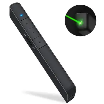 Knorvay N75 Wireless Presenter with Green Laser Light Rechargeable PowerPoint Clicker Presentation Remote Laser Pointer
Knorvay N75 Wireless Presenter with Green Laser Light Rechargeable PowerPoint Clicker Presentation Remote Laser Pointer
