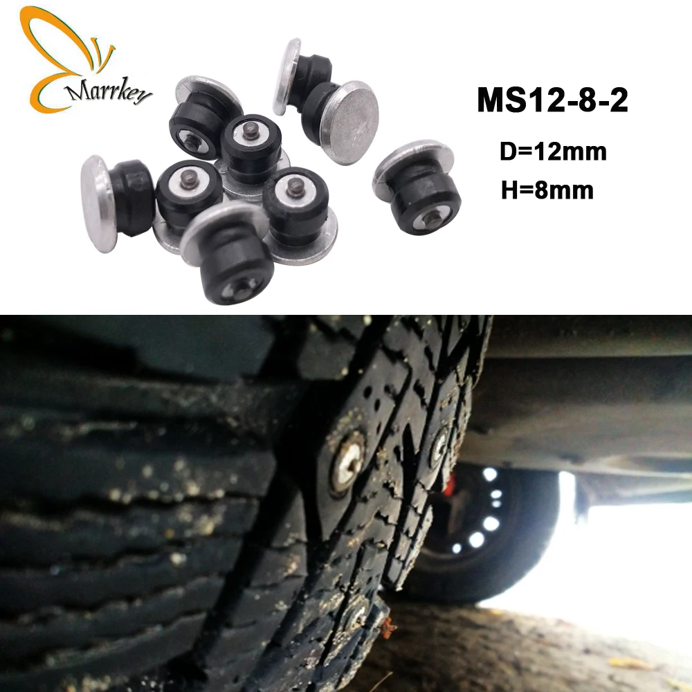Marrkey 100PCS 8mm Spikes for Tires/Winter Tire Spikes/Car Tire Studs/Snow Chians Ice Stud Carbide studs for Auto Car/SUV/ATV
Marrkey 100PCS 8mm Spikes for Tires/Winter Tire Spikes/Car Tire Studs/Snow Chians Ice Stud Carbide studs for Auto Car/SUV/ATV
