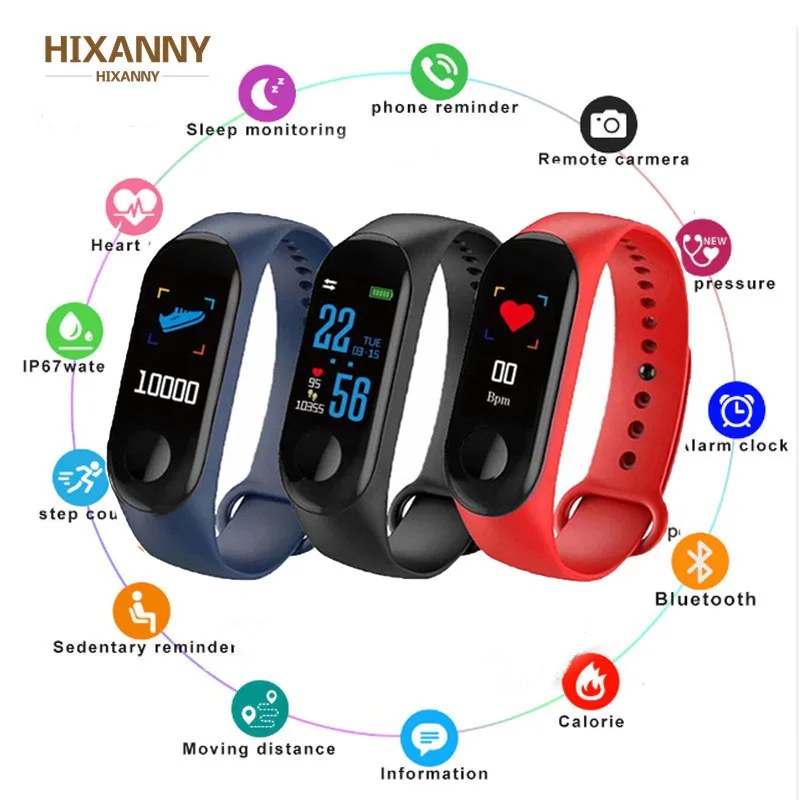 Smart Band Bracelet Intelligent Heart Rate Blood Pressure Sleep Monitor Sport Mode Social Media Smart Watch Bracelet Men Women
Smart Band Bracelet Intelligent Heart Rate Blood Pressure Sleep Monitor Sport Mode Social Media Smart Watch Bracelet Men Women