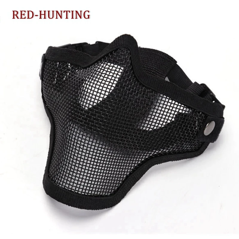New Half Face Metal Steel Wire Mesh Masks Tactical Hunting CS single belt Mask For Outdoor Airsoft Paintball
New Half Face Metal Steel Wire Mesh Masks Tactical Hunting CS single belt Mask For Outdoor Airsoft Paintball