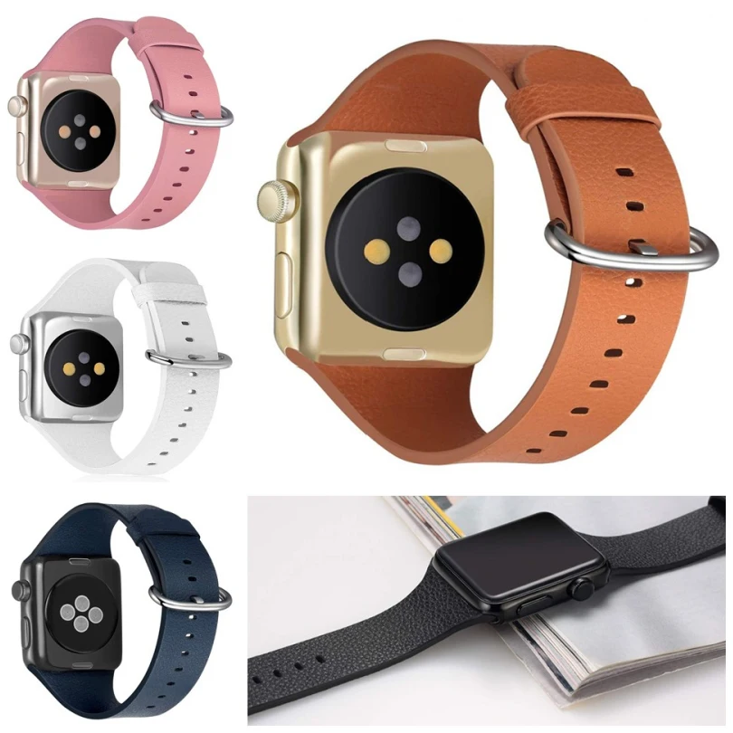 NEW Leather Sports Band for Apple Watch Series 3 2 1 42MM 38MM Strap For Apple Watch Band 4 40mm 44mm Replacement Wrist Bracelet
NEW Leather Sports Band for Apple Watch Series 3 2 1 42MM 38MM Strap For Apple Watch Band 4 40mm 44mm Replacement Wrist Bracelet