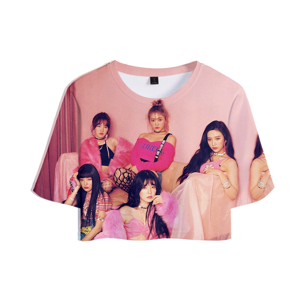 Red Velvet 3D Printed Women Kpop Crop Tops Fashion Summer Short Sleeve T-shirts 2019 Hot Sale Casual Trendy Streetwear T shirts
Red Velvet 3D Printed Women Kpop Crop Tops Fashion Summer Short Sleeve T-shirts 2019 Hot Sale Casual Trendy Streetwear T shirts