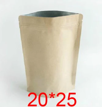 New Free Shipping 50pcs/lot 20*25 20cm width 25cm length High Quality Kraft Paper Stand Up Pouch With Zipper Bags Paper Packagin
New Free Shipping 50pcs/lot 20*25 20cm width 25cm length High Quality Kraft Paper Stand Up Pouch With Zipper Bags Paper Packagin