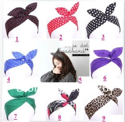 Free shipping Retro Wire Headband Head Hair Band Head Wrap Polka Dot Rockabilly Bunny Ears bandeaux
Free shipping Retro Wire Headband Head Hair Band Head Wrap Polka Dot Rockabilly Bunny Ears bandeaux