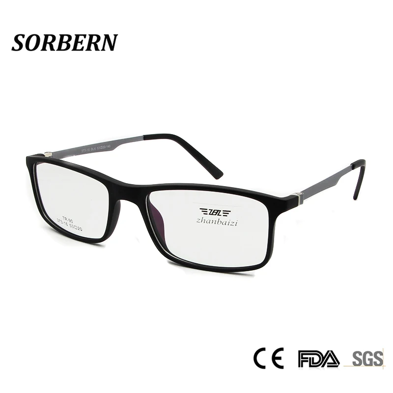 SORBERN New TR90 Spectacles Frames Men Square Full Rim Eyeglasses Metal Vintage Nerd Optical Frames Unisex Myopia Eyewear Glass
SORBERN New TR90 Spectacles Frames Men Square Full Rim Eyeglasses Metal Vintage Nerd Optical Frames Unisex Myopia Eyewear Glass