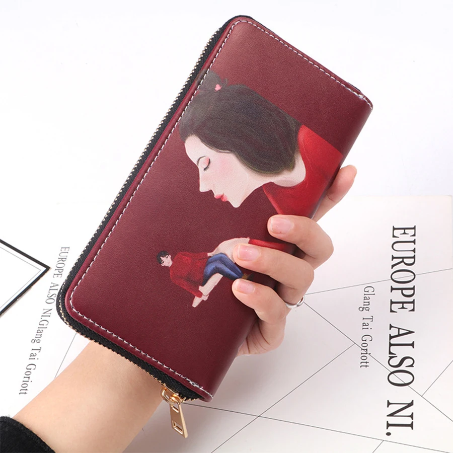 Fashion Women Wallets Printing Long Style Multi-Functional Wallet Purse PU Leather Female Clutch Card Holder Mobile Phone Bag
Fashion Women Wallets Printing Long Style Multi-Functional Wallet Purse PU Leather Female Clutch Card Holder Mobile Phone Bag