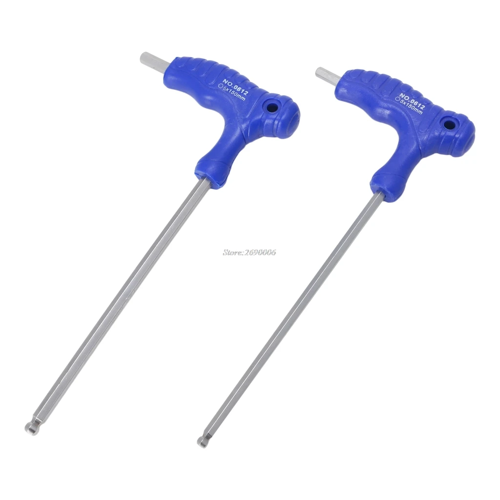 H5/H6 5mm/6mm T-Handle Allen Key Ball Tip Hex Hexagon Wrench Repair Hand Tool JUN13
H5/H6 5mm/6mm T-Handle Allen Key Ball Tip Hex Hexagon Wrench Repair Hand Tool JUN13