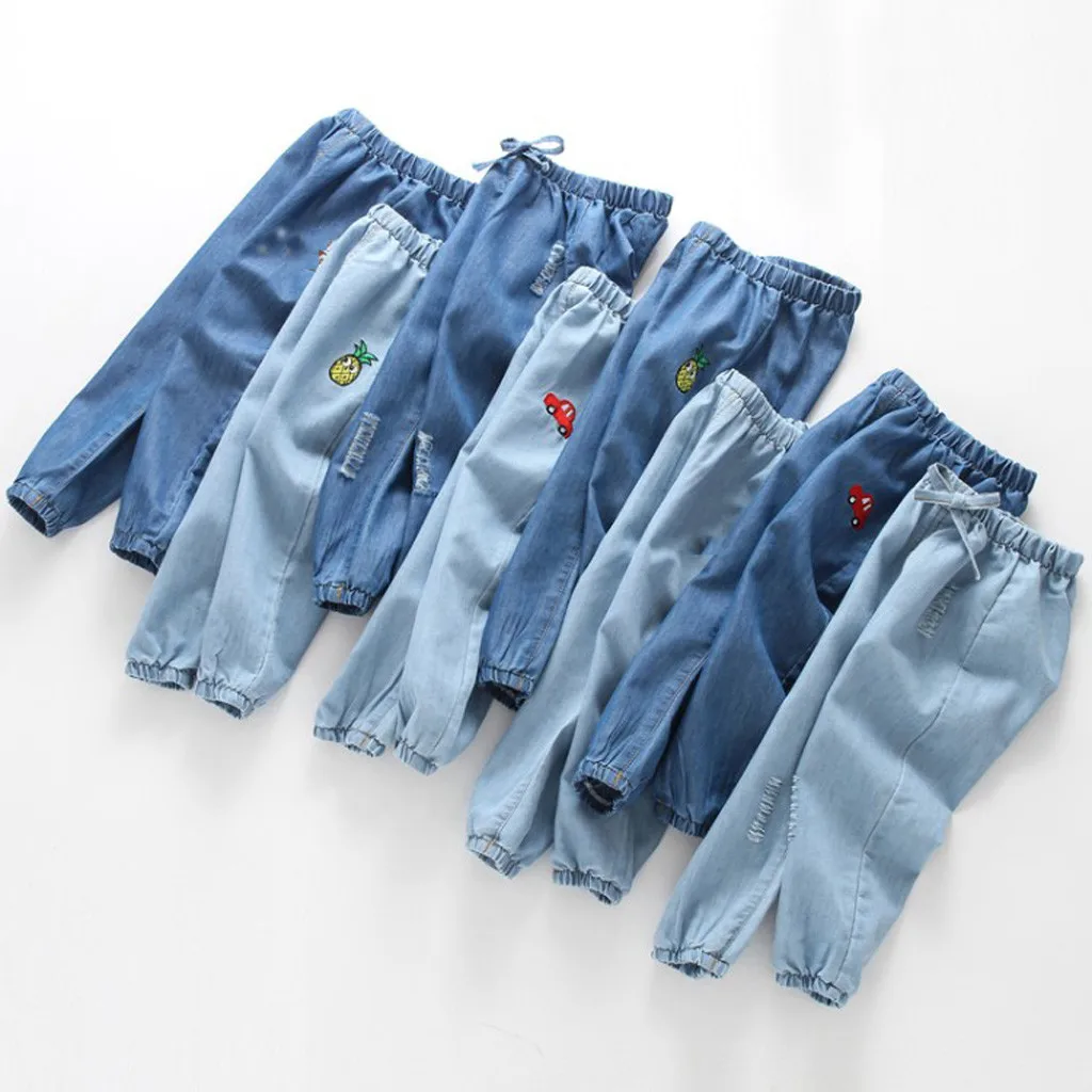 2019 New Sale Children Baby Boy Girl Cartoon Hole Denim Long Pants Elastic Waist Jeans modis Clothes embroidery roupa infantil
2019 New Sale Children Baby Boy Girl Cartoon Hole Denim Long Pants Elastic Waist Jeans modis Clothes embroidery roupa infantil