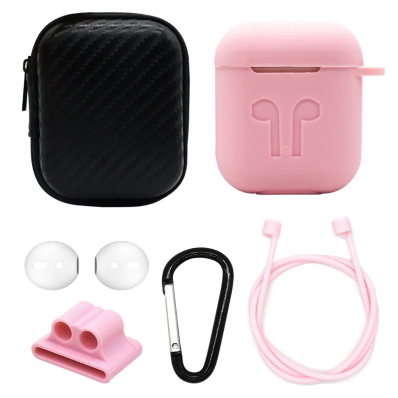 6pcs/pack for Airpods Silicone Protective Cover Case Anti-lost Rope Earphone Bag Earplug Sleeve Storage Bag Earphone Accessory
6pcs/pack for Airpods Silicone Protective Cover Case Anti-lost Rope Earphone Bag Earplug Sleeve Storage Bag Earphone Accessory