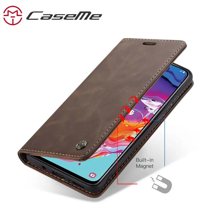 Retro Flip Wallet Leather Case For Samsung A70 case,CaseMe Magnetic Phone Case For Samsung Galaxy A50 phone bag
Retro Flip Wallet Leather Case For Samsung A70 case,CaseMe Magnetic Phone Case For Samsung Galaxy A50 phone bag