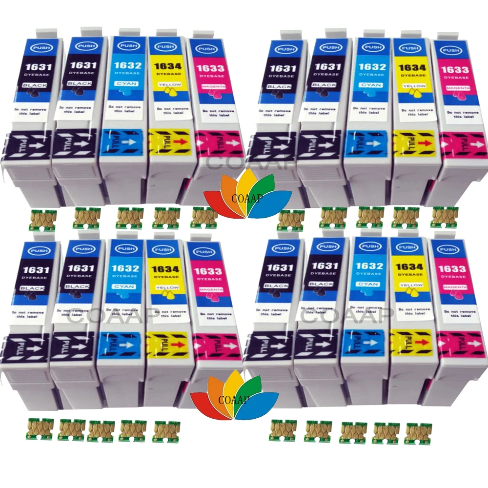 20 Compatible 1631 1632 1633 1634 Ink Cartridge for EPSON Workforce WF 2630WF 2530WF 2540WF 2010W 2520NF 2650DWF Printer 16XL
20 Compatible 1631 1632 1633 1634 Ink Cartridge for EPSON Workforce WF 2630WF 2530WF 2540WF 2010W 2520NF 2650DWF Printer 16XL
