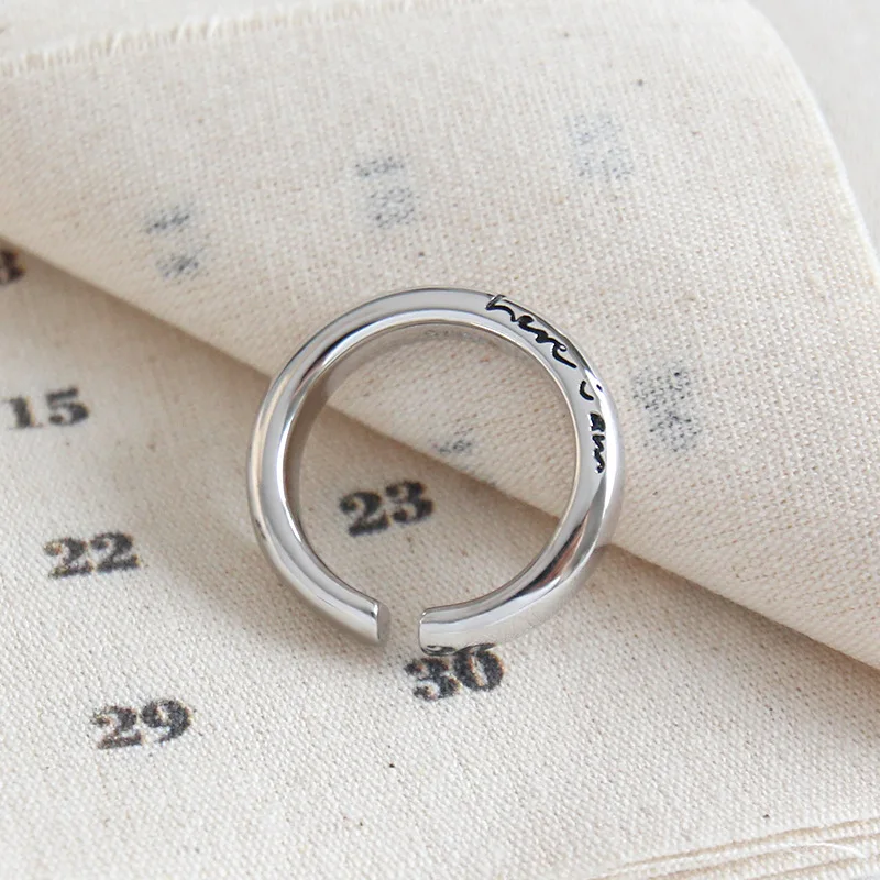 LouLeur 925 sterling silver letter glossy open rings silver adjustable creative simple elegant rigns for women fine jewelry gift
LouLeur 925 sterling silver letter glossy open rings silver adjustable creative simple elegant rigns for women fine jewelry gift