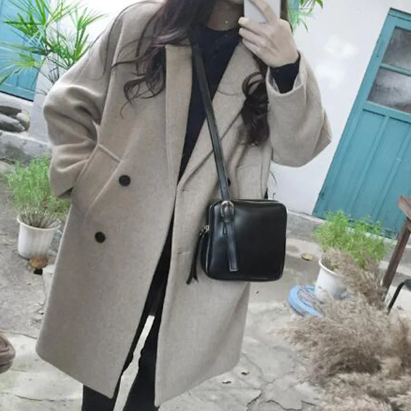 2019 New Spring autumn Wool Coat Women Long Sleeve Turn-down Collar Outwear Casual Large size Elegant coat aa1045
2019 New Spring autumn Wool Coat Women Long Sleeve Turn-down Collar Outwear Casual Large size Elegant coat aa1045