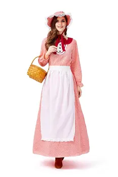 Fantasia Women Halloween Colonial Idyllic Farm Apron Maid Cosplay Costume Outfits Red Print Cotton Long Dress Set Fancy Dres
Fantasia Women Halloween Colonial Idyllic Farm Apron Maid Cosplay Costume Outfits Red Print Cotton Long Dress Set Fancy Dres