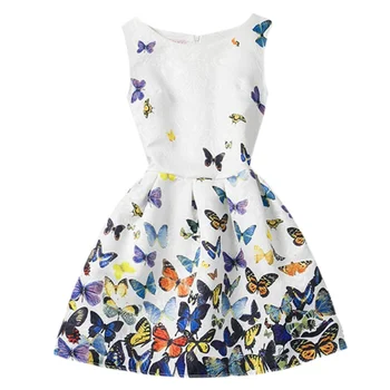 New Summer Sleeveless Girls Cartoon Butterfly Printing Dress Knee Length Princess A-Line Dress Clothes Kids 6~12 Years M1
New Summer Sleeveless Girls Cartoon Butterfly Printing Dress Knee Length Princess A-Line Dress Clothes Kids 6~12 Years M1
