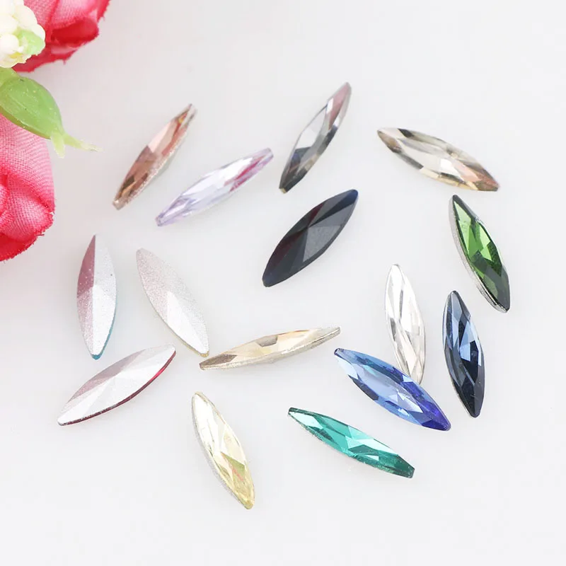 10Pcs 4x15mm Thin Navette Marquise Horse Eye Pointed Crystal Fancy Glass Stone For DIY Nail Art/Wedding Dress/Jewelry Decoration
10Pcs 4x15mm Thin Navette Marquise Horse Eye Pointed Crystal Fancy Glass Stone For DIY Nail Art/Wedding Dress/Jewelry Decoration