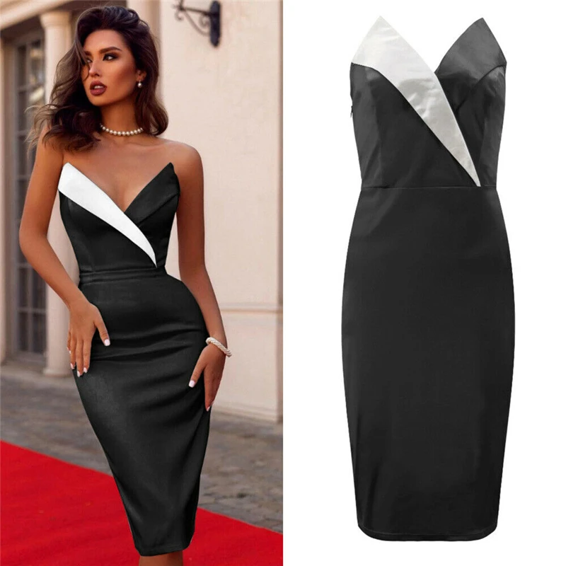 Womens Sexy Bodycon Dress Vintage Backless Summer Midi Dress 2019 Elegant Cocktail Night Party Dress Ladies Slim Clothing S-2XL
Womens Sexy Bodycon Dress Vintage Backless Summer Midi Dress 2019 Elegant Cocktail Night Party Dress Ladies Slim Clothing S-2XL