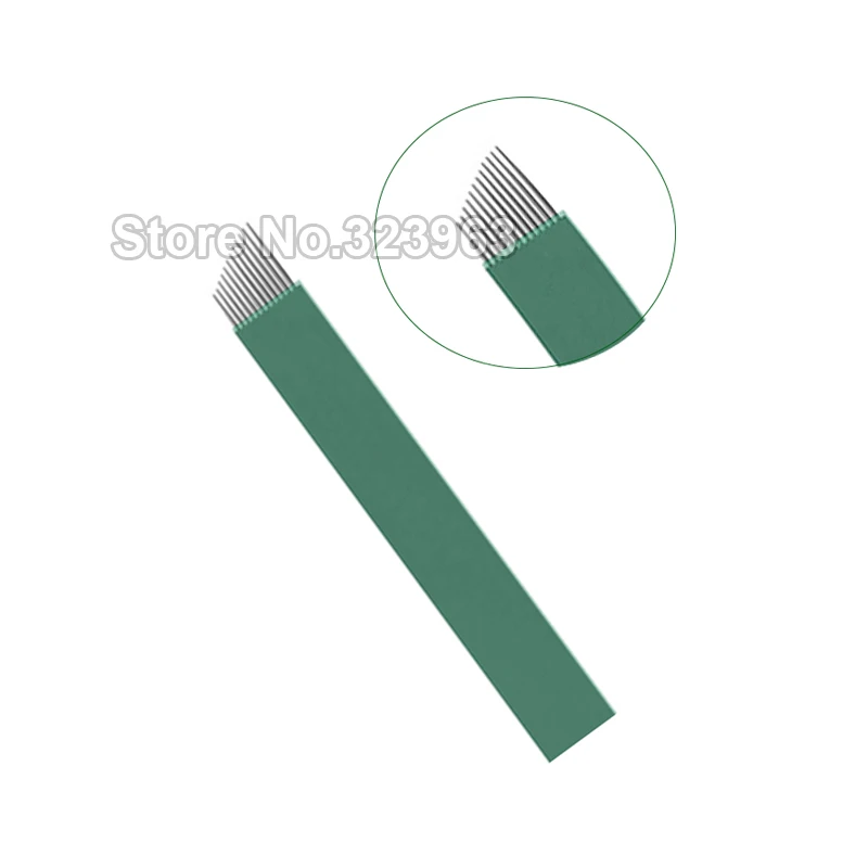 0.16mm Lamina Para Tebori for Permanent Makeup Tattoo Blade 9 12 14 15 18 21 15U 16U 12 U Green Microblading Needles Manual Pen
0.16mm Lamina Para Tebori for Permanent Makeup Tattoo Blade 9 12 14 15 18 21 15U 16U 12 U Green Microblading Needles Manual Pen