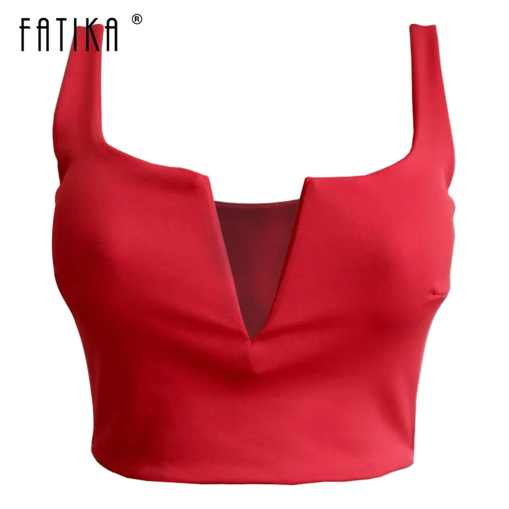 FATIKA 2018 Women's Tank Top V Neck Sexy Tank High Street Sleeveless Side Zipper Short Tank Tops Womens Clothing
FATIKA 2018 Women's Tank Top V Neck Sexy Tank High Street Sleeveless Side Zipper Short Tank Tops Womens Clothing