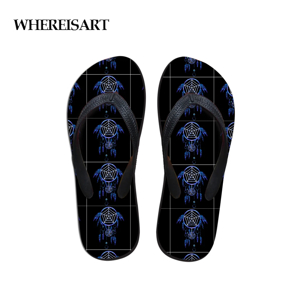 WHEREISART Custom Women Summer Flip Flops Flat Non-slip Beach Slippers Dreamcatcher Galaxy Woman House Sandals Rubber Beach Shoe
WHEREISART Custom Women Summer Flip Flops Flat Non-slip Beach Slippers Dreamcatcher Galaxy Woman House Sandals Rubber Beach Shoe
