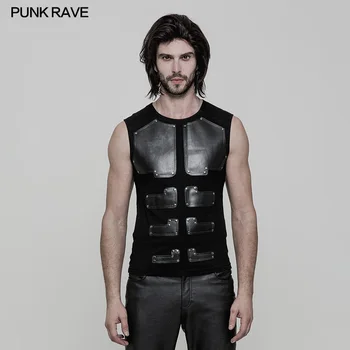 Punk Rave Men Skinny Sleeveless T-shirt Casual Steampunk Cool Street Vest Summer Hip Hop Cool Tops T-shirt
Punk Rave Men Skinny Sleeveless T-shirt Casual Steampunk Cool Street Vest Summer Hip Hop Cool Tops T-shirt
