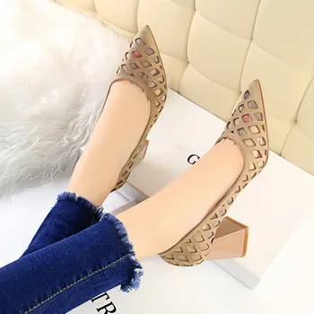 EOEODOIT 2019 Spring Summer Shoes New Arrival Midi High Chunky Heel Network Pumps Slip On Square Heel Pointed Toe Women OL Shoes
EOEODOIT 2019 Spring Summer Shoes New Arrival Midi High Chunky Heel Network Pumps Slip On Square Heel Pointed Toe Women OL Shoes