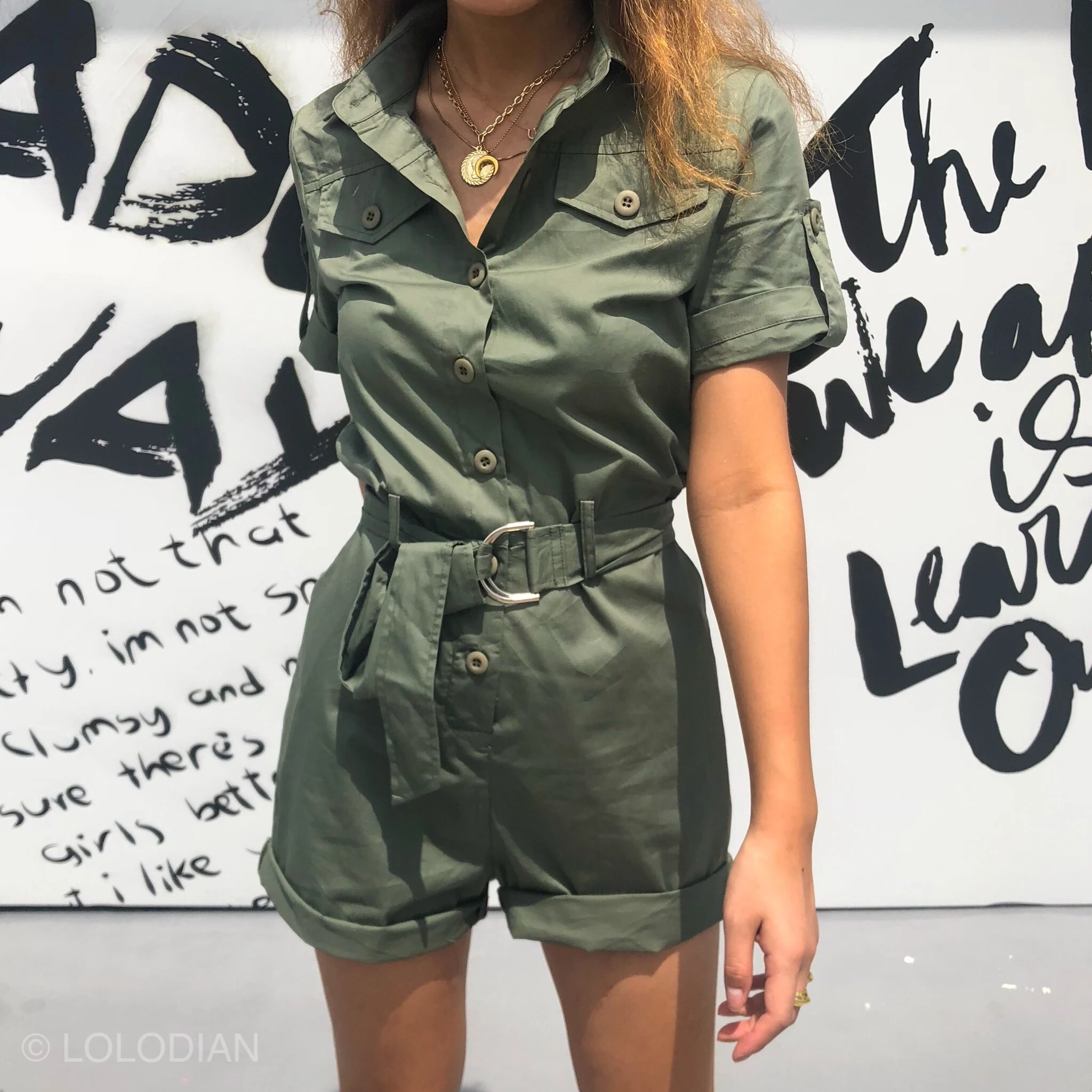 Women Casual Summer Green Romper with Sashes High Waist Overall Jumpers Pocket Belted Cargo Shorts Jumpsuit Playsuit Bodysuits
Women Casual Summer Green Romper with Sashes High Waist Overall Jumpers Pocket Belted Cargo Shorts Jumpsuit Playsuit Bodysuits