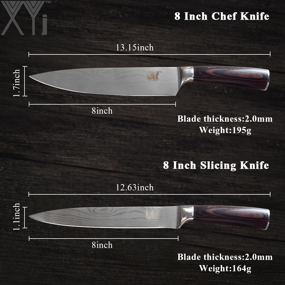 Набор кухонных ножей XYj с ультратонким лезвием 3 5 8 дюймов универсальные кухонные