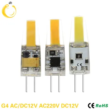 

5PCS/Lot LED G4 G9 E14 Lamp Bulb DC12V AC220V 9W 6W COB SMD LED Lighting Lights replace Halogen Spotlight Chandelier