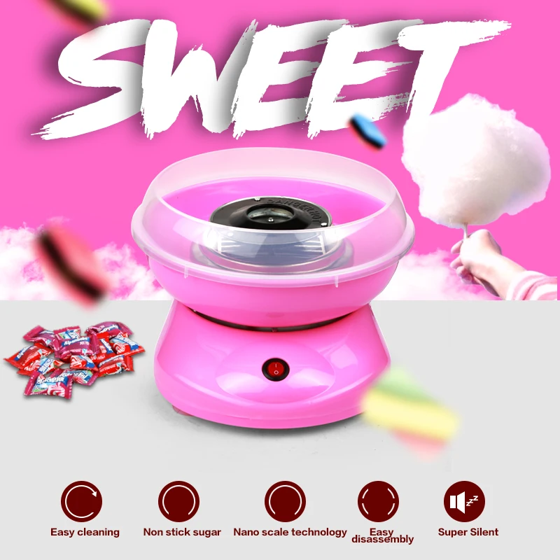 Mini Electric DIY Cotton Candy Maker Floss Spun Sugar Sweet Candy Floss Cotton Candy Machine For Childern Gift Sugar Maker
Mini Electric DIY Cotton Candy Maker Floss Spun Sugar Sweet Candy Floss Cotton Candy Machine For Childern Gift Sugar Maker