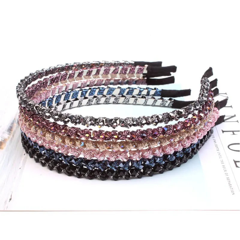 Women's boutique hair accessories high-end gold line crystal headband fashion full diamond headband
Women's boutique hair accessories high-end gold line crystal headband fashion full diamond headband