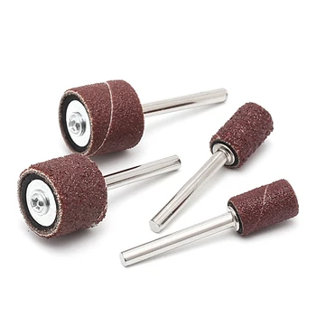 10 Pcs 12.5mm Grit 120# ,80#Sanding Bands +3.17mm Mandrel Rotary Tool Nail Drill Bit