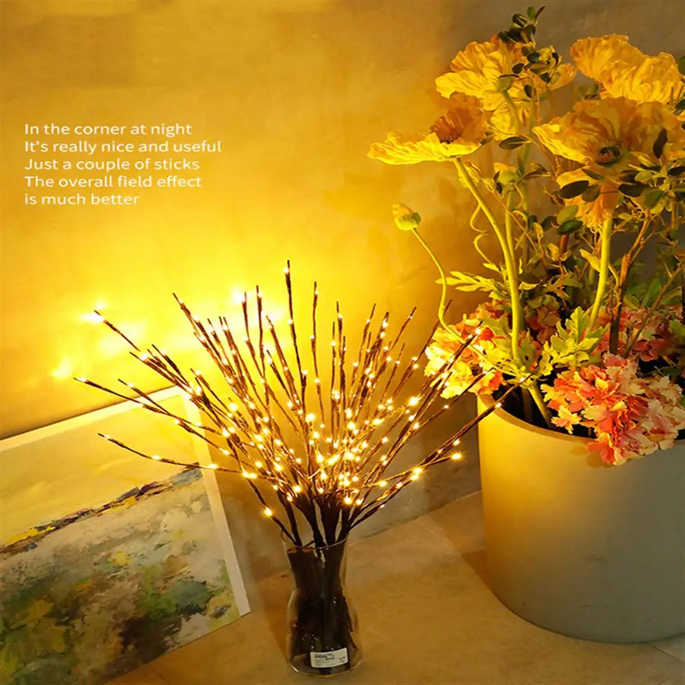 LED Simulation Tree light Branch light Willow Branch Lamp Battery Living room bedroom layout decoration creative Night Light
LED Simulation Tree light Branch light Willow Branch Lamp Battery Living room bedroom layout decoration creative Night Light