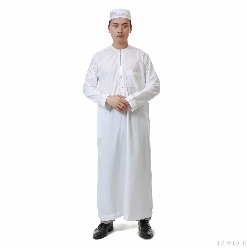 Summer Islamic Clothing Men Long Sleeve Arabic Clothes Embroidery O-neck Jubba Thobe White Abaya Long Casual Ropa Arabe Hombre
Summer Islamic Clothing Men Long Sleeve Arabic Clothes Embroidery O-neck Jubba Thobe White Abaya Long Casual Ropa Arabe Hombre
